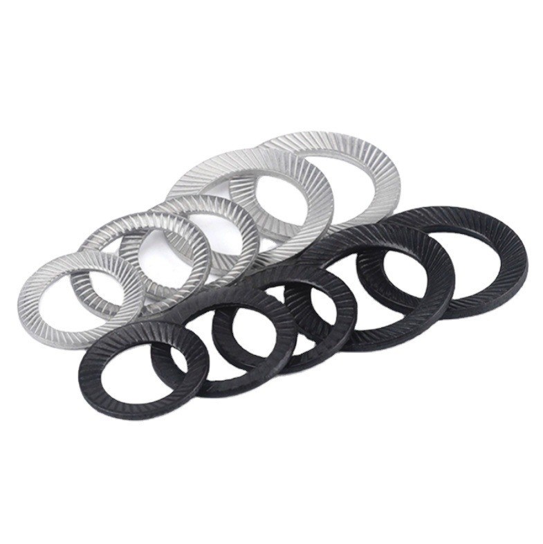 M3-M30 JIS Стандартная углеродистая сталь очернённая оцинкованная двойная зубная клинка рельефная безопасность Бабочка замок стиральная машина в тяжелой промышленности