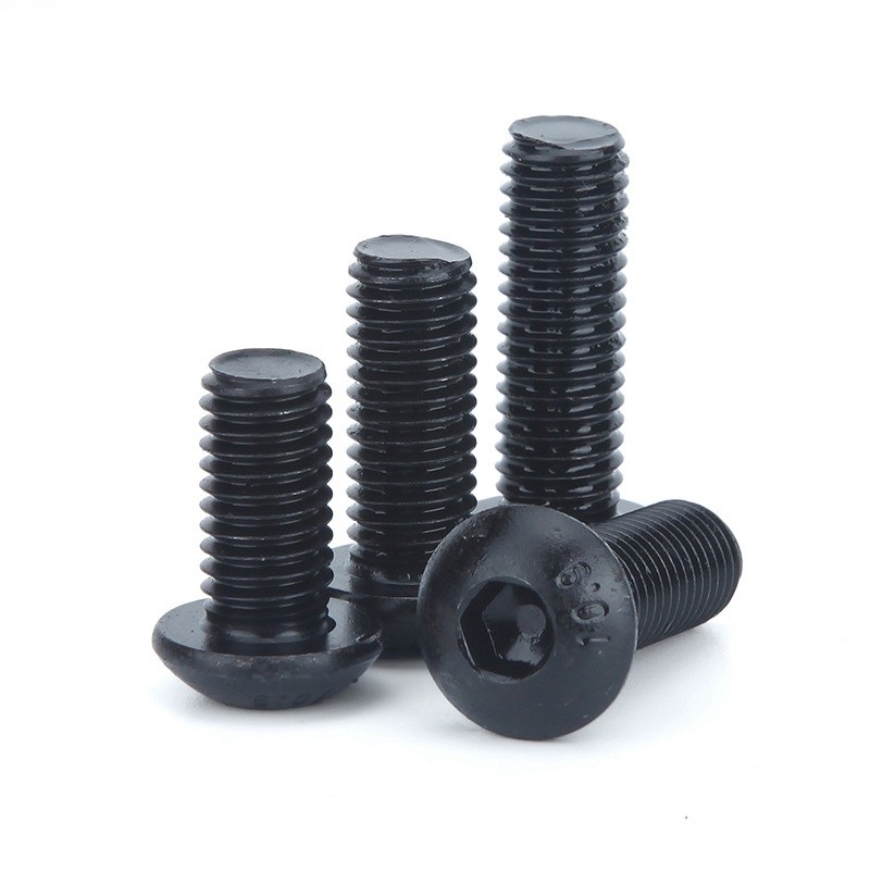 ISO Standard Pan Head 1/4-20*1/2 дюймов Grade 12.9 Black Hexagon Socket Screw с полной нитью и шестиугольным приводом