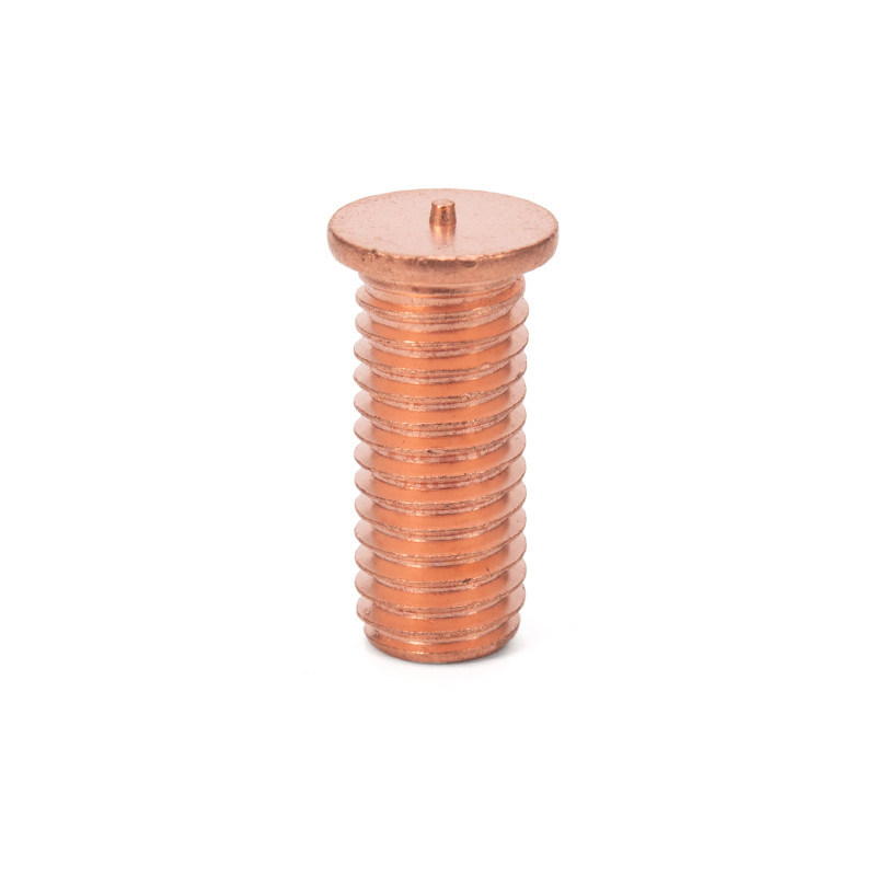 M8 Модель GB Стандартный Custom Red Copper Hex Head Bolts with Zinc Plated Welding Screw Spot CD Weld Stud M7 Thread Size (Стандартный M8 Модель GB)