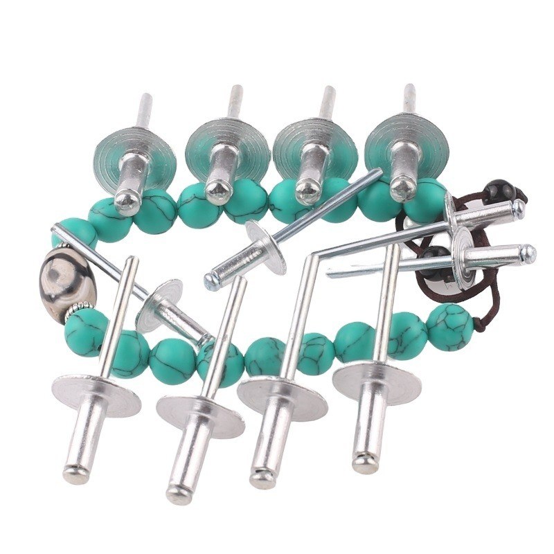 DIN стандартный алюминиевый нержавеющая сталь многоприкосновение стиль разблокировки открытый закрытый конец слепый поп нить для белых изделий